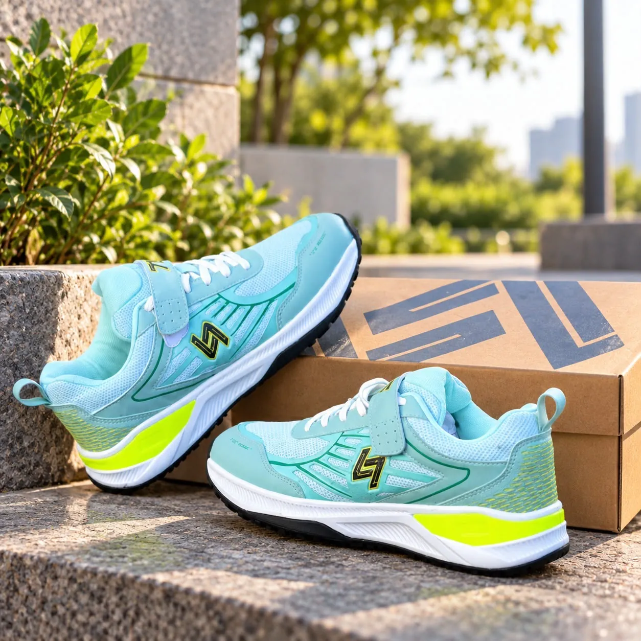 Aqua Green Shoes View 3